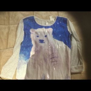 So 16 Justice New w tags Polar Bear Sequin too